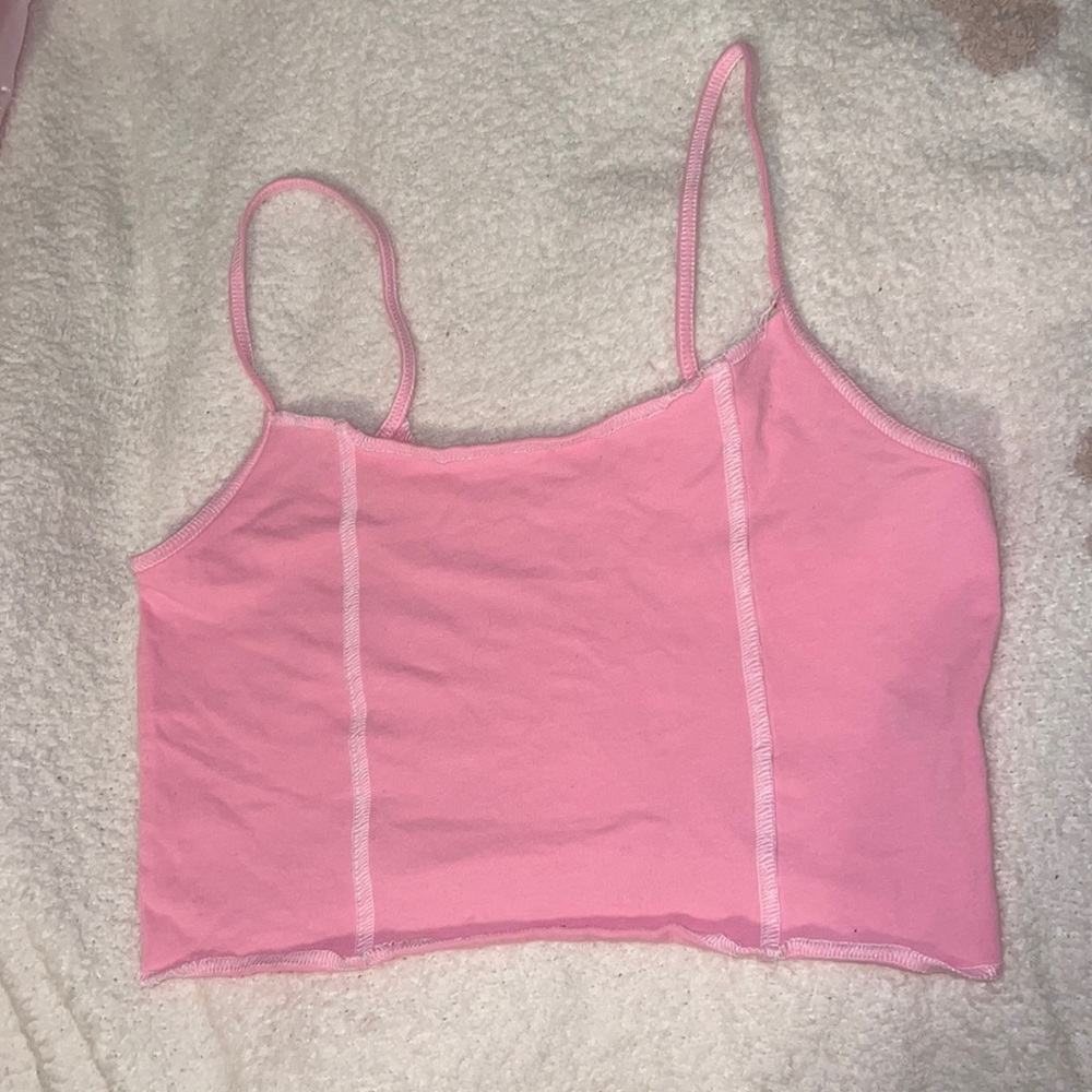 Pink tank top from PacSun.